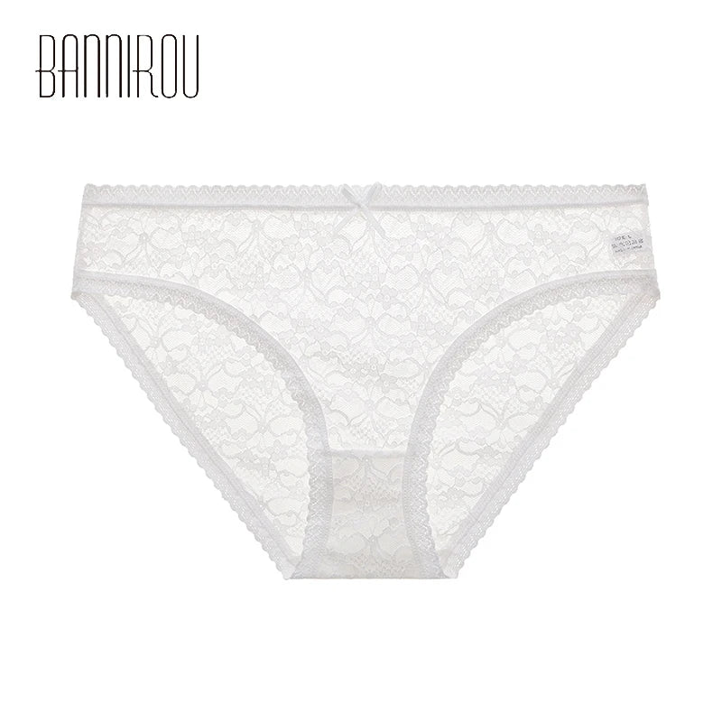 1Pcs Panties For Women Sexy Lace Transparent Female Briefs Low-rIse Underpants For Ladies Intimates Women's Underwear BANNIROU