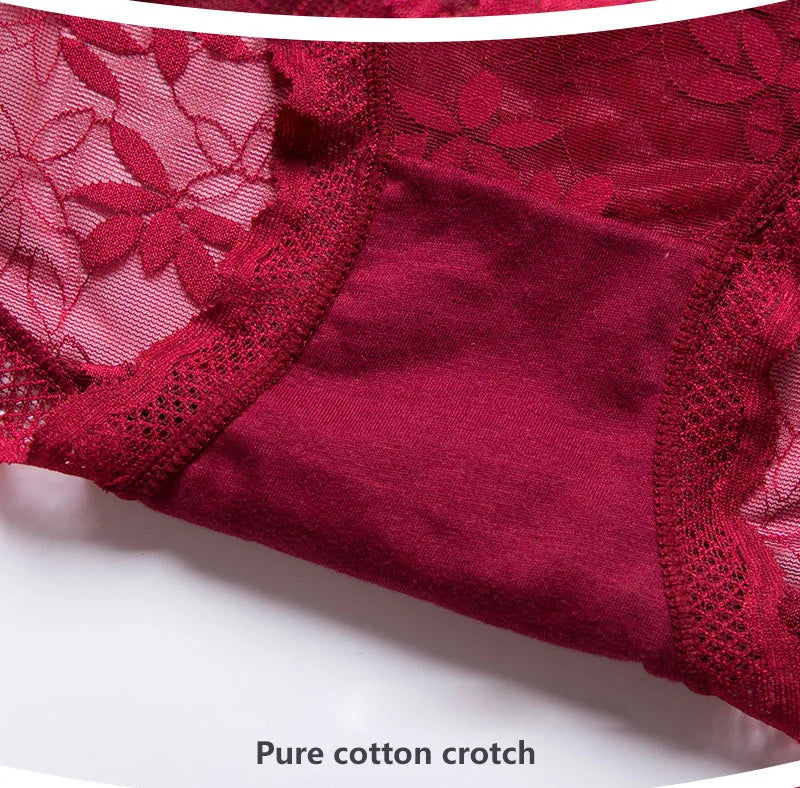 Sexy Lace Women Underwear High Waist Seamless Thin Female Panties High Elasticity Transparent Big Size for Plump Women Breifs