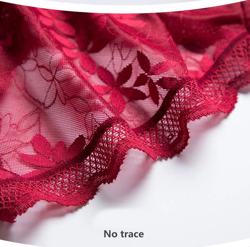 Sexy Lace Women Underwear High Waist Seamless Thin Female Panties High Elasticity Transparent Big Size for Plump Women Breifs