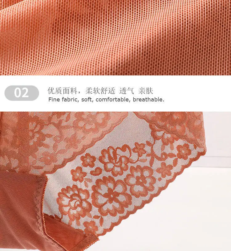 New Sexy Women Underwear High Quality Luxury Lace Ladies Panties Seamless  Female Briefs Lingerie Intimates Transparent