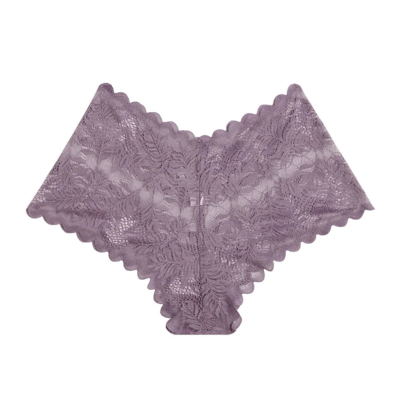 3PCS Underwear Women Sexy Lace Women Panties Seamless Hollow Out Briefs Transparent Female Underwear Breathable Lingerie