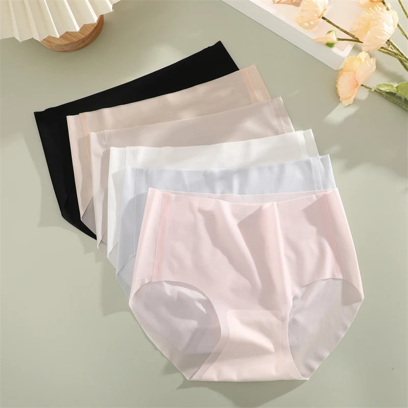 2PCS Ultra-thin Transparent Briefs Women's Panties Sexy Seamless Breathable Underwear Female Stretch Erotic Korean Lingerie