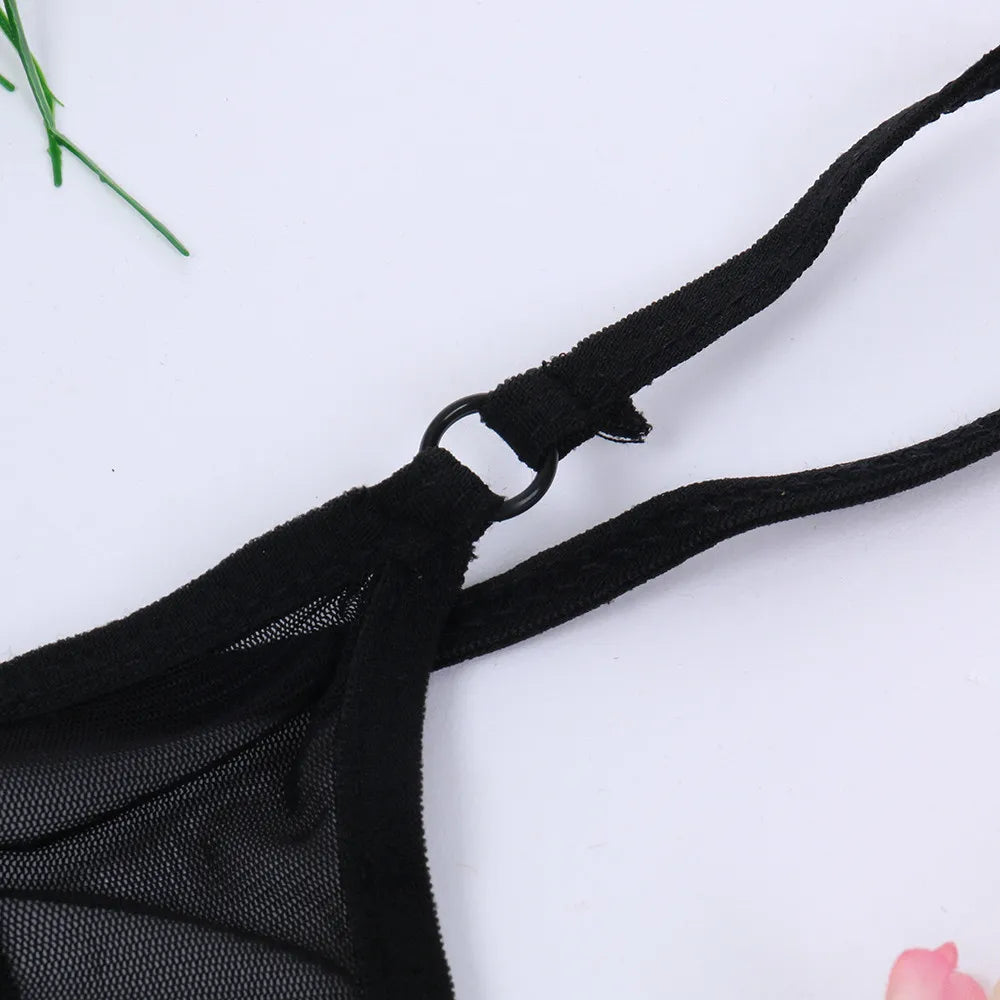 Women'S Panties Sexy Open Crotch Sexy Lingerie Transparent G-Strings Thongs Solid Underwear For Ladies Lace Pantys