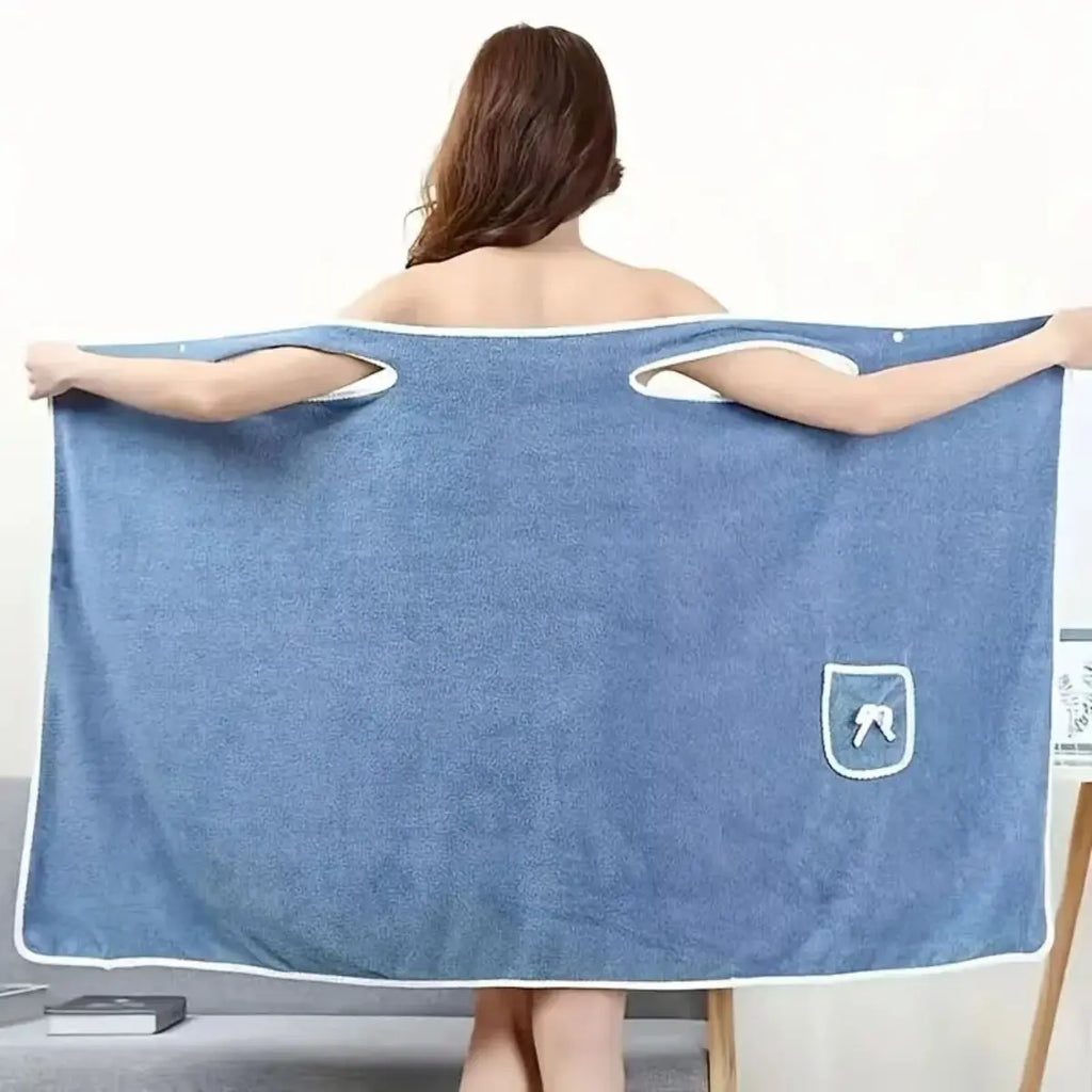 Absorbent Quick Dry Women's Wearable Bath Towel Multi Purpose Cover Up for Beach Spa Gym Daily Use