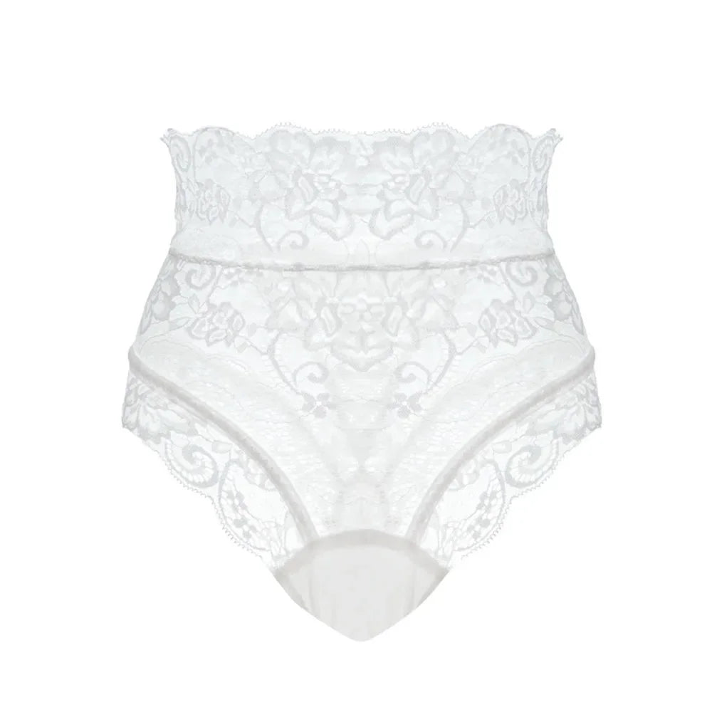 Underwear Women Panties Sexy Lingerie High Waist Lace Floral See Through Thongs G-strings Underpants Intimates Knickers Briefs