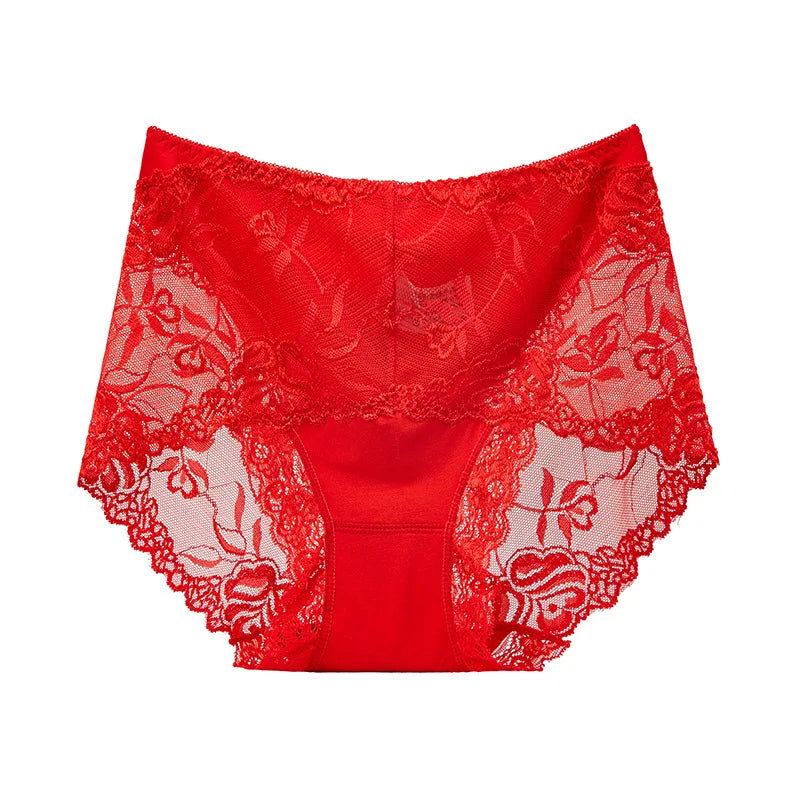 Sexy Lace Panties Women's Underwear   Female Underpants    Comfy  Elegant Briefs Transparent  Light Breathable   Lingerie