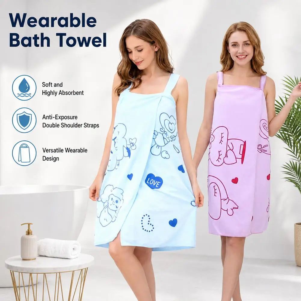 Womens Bath Towels Girls Wearable 80*135Cm Fast Drying Bathing Beach Spa Bathrobes Wash Clothing, Shower Bath And Gym Towel