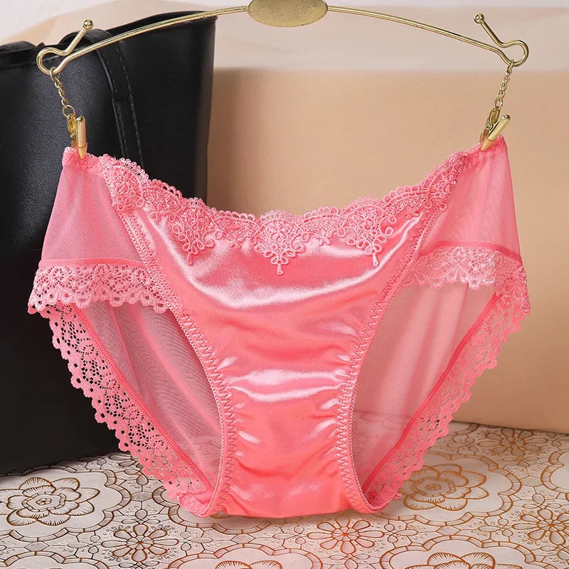 Women's Sexy Panties Seamless Cozy Lingerie Solid Ultra-thin Lace Underwear High Quality For Women Hollow Underpant Girl Panty