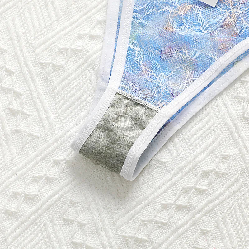 Lace Women Panties Sexy Lingerie Seamless Low Rise Thong Ladies T-Back Thin Summer T-Pants Briefs Femme Comfortable Underwears