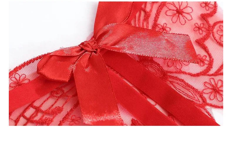 Women Sexy Lingerie Thong Open Panties Crotch Lace T-back Bow Underwear Crotchless Pants Open Back Underpants Briefs