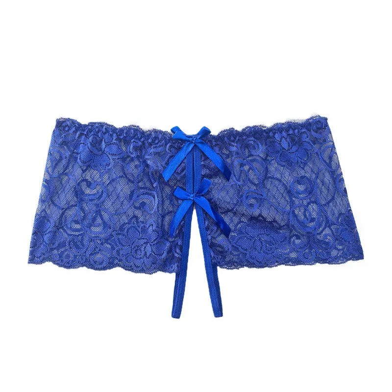 Sexy Lingerie Erotic Open Crotch Panties for Women Panties Lace Transparent Crotchless Underwear Underpants Lace Sexy G-String