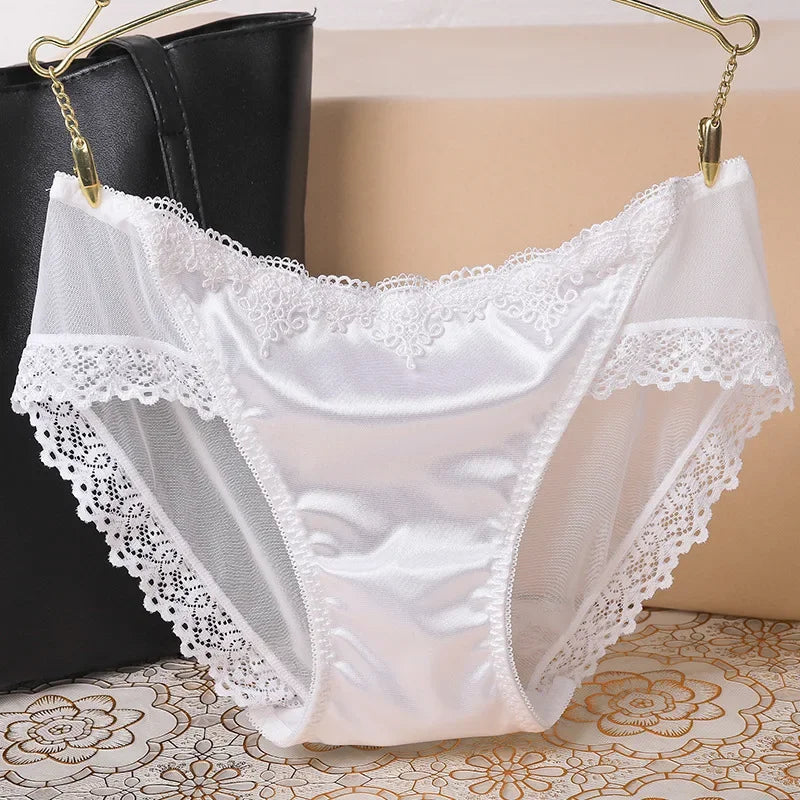 Women's Sexy Panties Seamless Cozy Lingerie Solid Ultra-thin Lace Underwear High Quality For Women Hollow Underpant Girl Panty