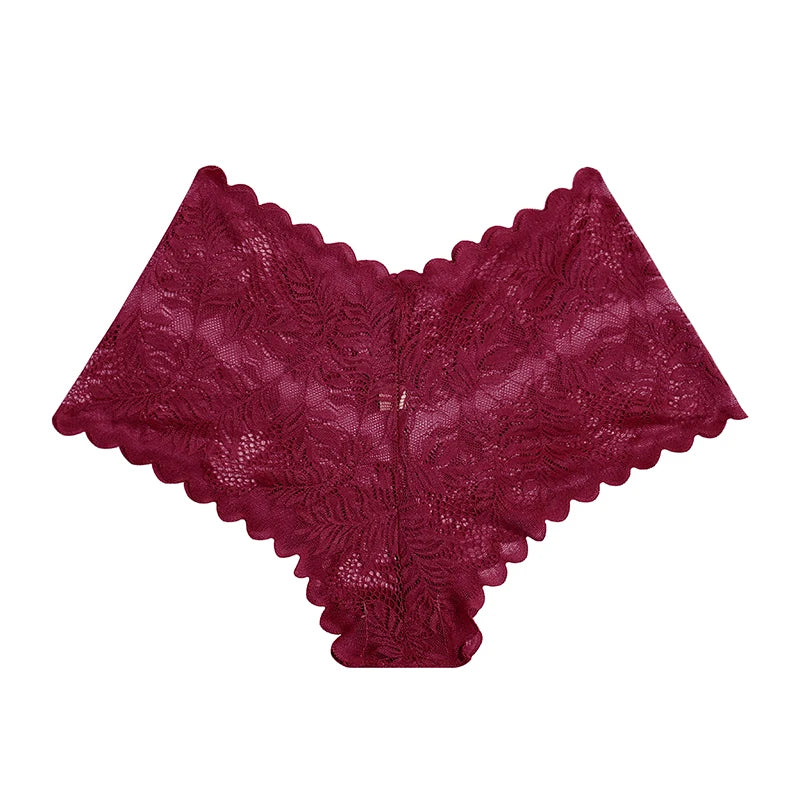 3PCS Underwear Women Sexy Lace Women Panties Seamless Hollow Out Briefs Transparent Female Underwear Breathable Lingerie
