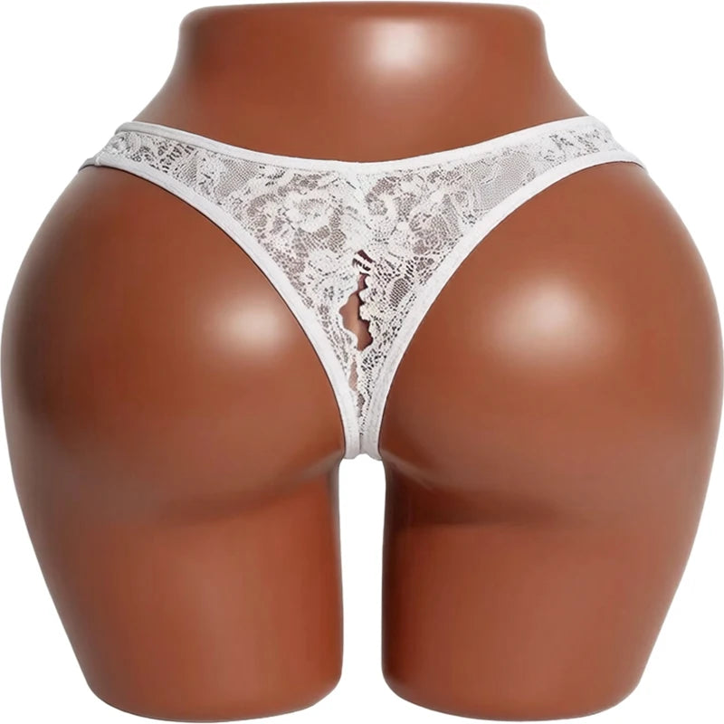 Intimates Sexy Panties For Women Low Rise Erotic Thong Open Hips Underwear Lace Can Be Inserted Into Briefs Crotchless Lingerie