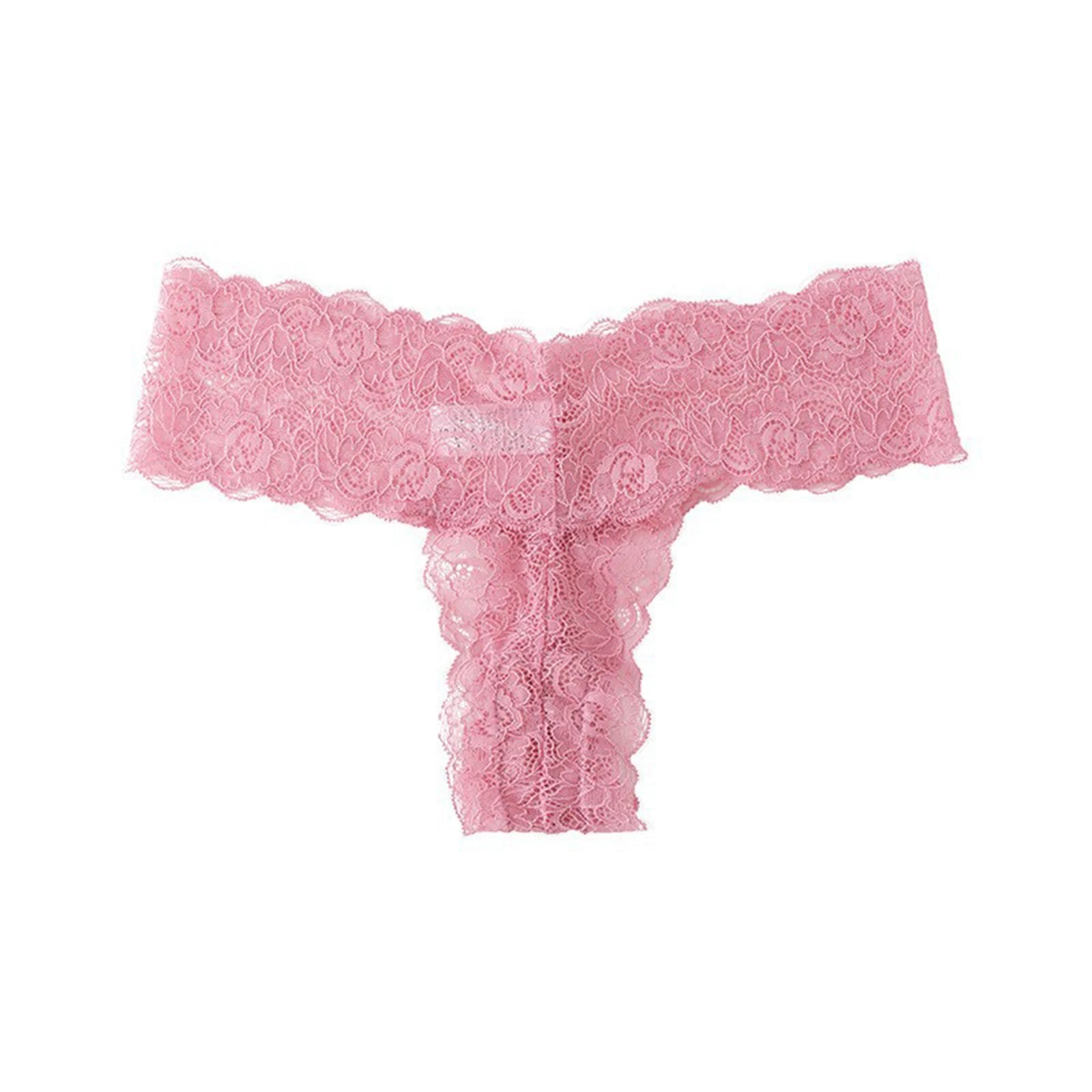 Women's Lace Thong Panties Sexy Hollow Out Breathable Seamless Women's Underwear Multiple Colors Ladies Intimate Lingerie