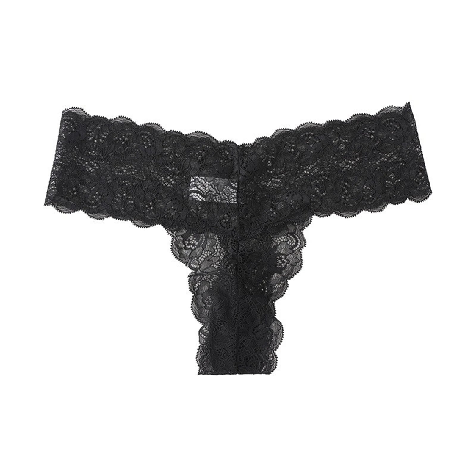 Women's Lace Thong Panties Sexy Hollow Out Breathable Seamless Women's Underwear Multiple Colors Ladies Intimate Lingerie