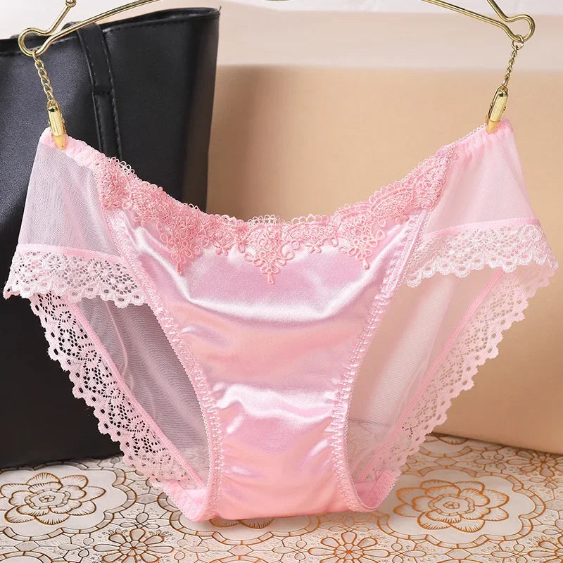 Women's Sexy Panties Seamless Cozy Lingerie Solid Ultra-thin Lace Underwear High Quality For Women Hollow Underpant Girl Panty
