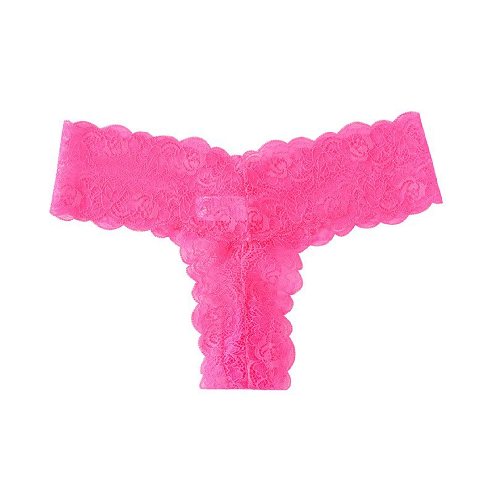 Women's Lace Thong Panties Sexy Hollow Out Breathable Seamless Women's Underwear Multiple Colors Ladies Intimate Lingerie