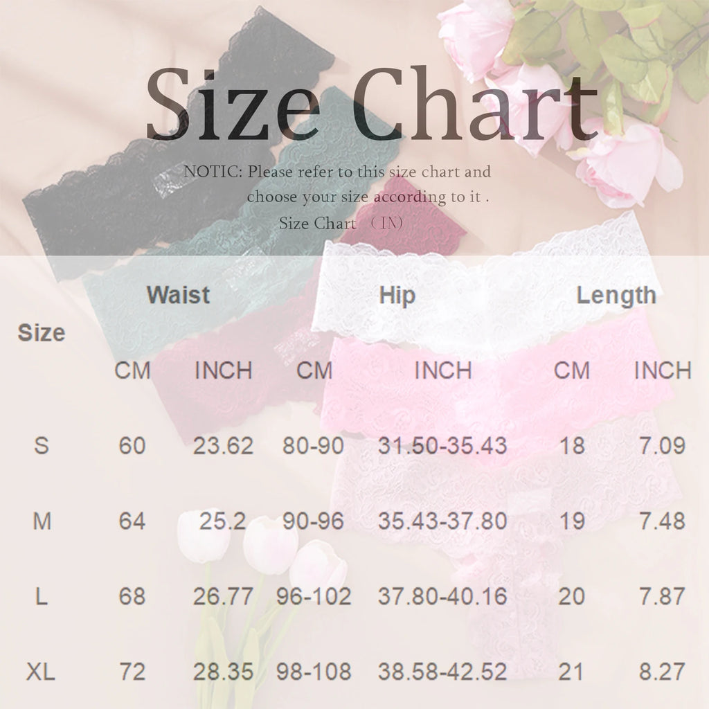 Women's Lace Thong Panties Sexy Hollow Out Breathable Seamless Women's Underwear Multiple Colors Ladies Intimate Lingerie