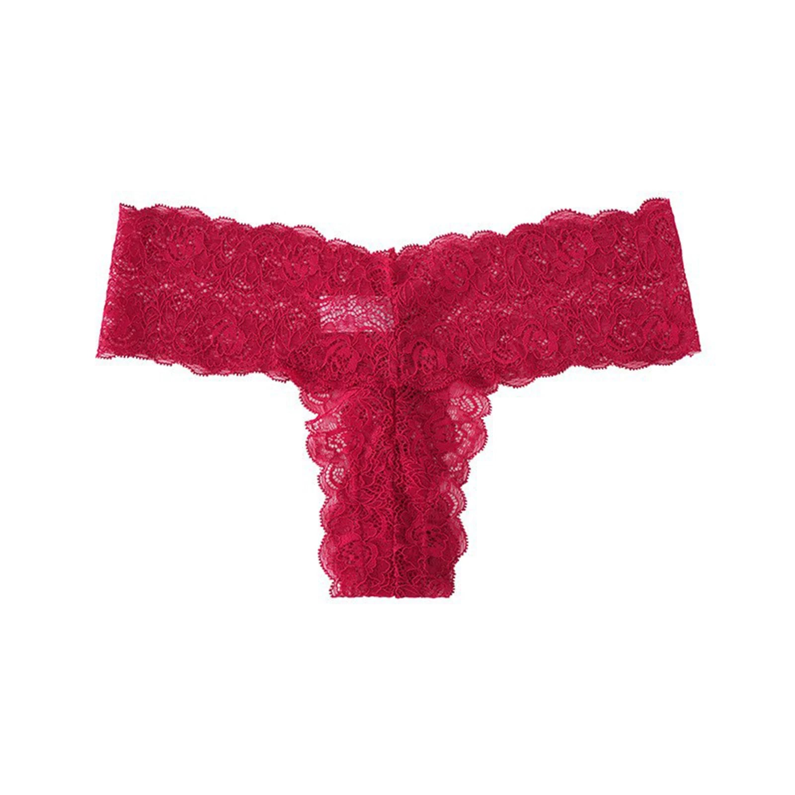 Women's Lace Thong Panties Sexy Hollow Out Breathable Seamless Women's Underwear Multiple Colors Ladies Intimate Lingerie