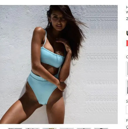 Womens Sexy Bikini Set High Waist Bikinis Bathing Suits Beach Bikini for Women Swimwear Female Push Swimsuit Bikinis
