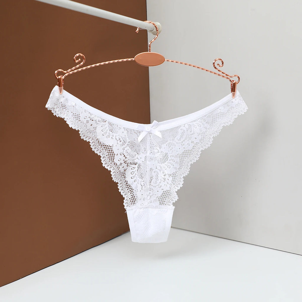 Sexy Lace Thong Womens Panties Seamless Panty Mesh Underpant Ladies Lingerie Women Transparent Erotic Panties