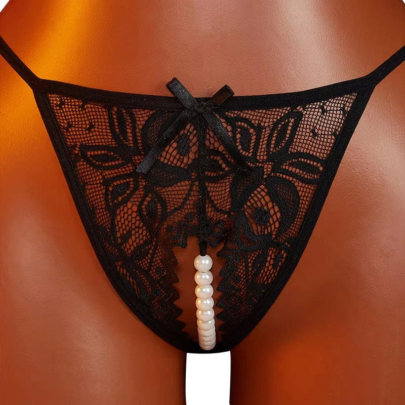 Intimates Sexy Panties For Women Low Rise Erotic Thong Open Hips Underwear Lace Can Be Inserted Into Briefs Crotchless Lingerie