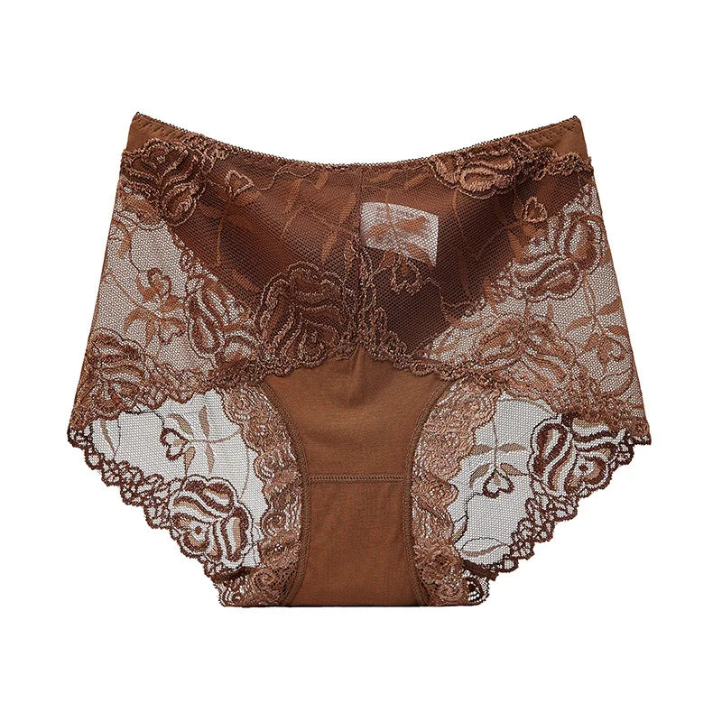 Sexy Lace Panties Women's Underwear   Female Underpants    Comfy  Elegant Briefs Transparent  Light Breathable   Lingerie
