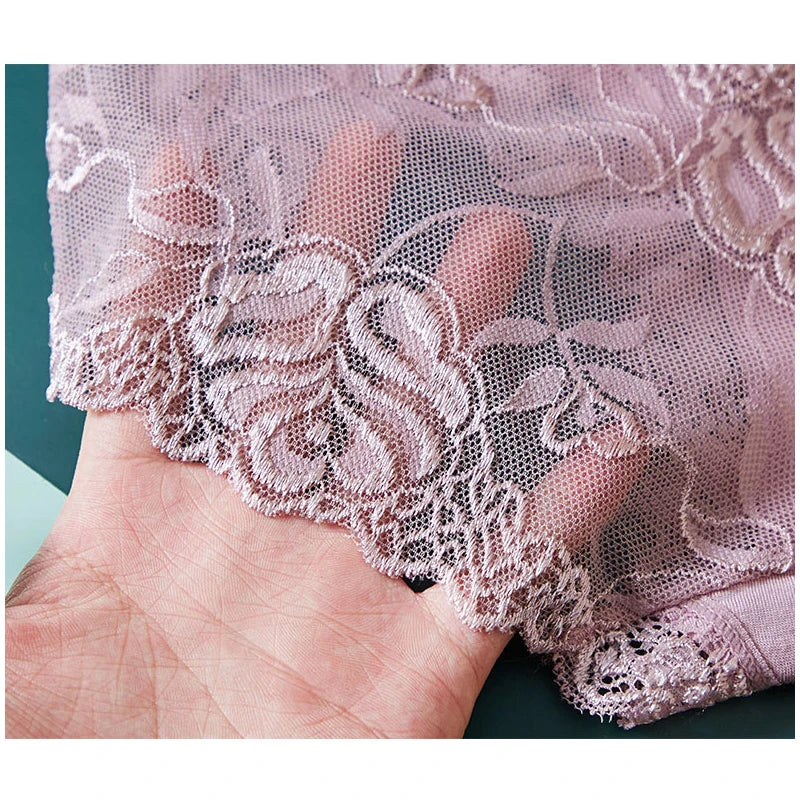 Sexy Lace Panties Women's Underwear   Female Underpants    Comfy  Elegant Briefs Transparent  Light Breathable   Lingerie