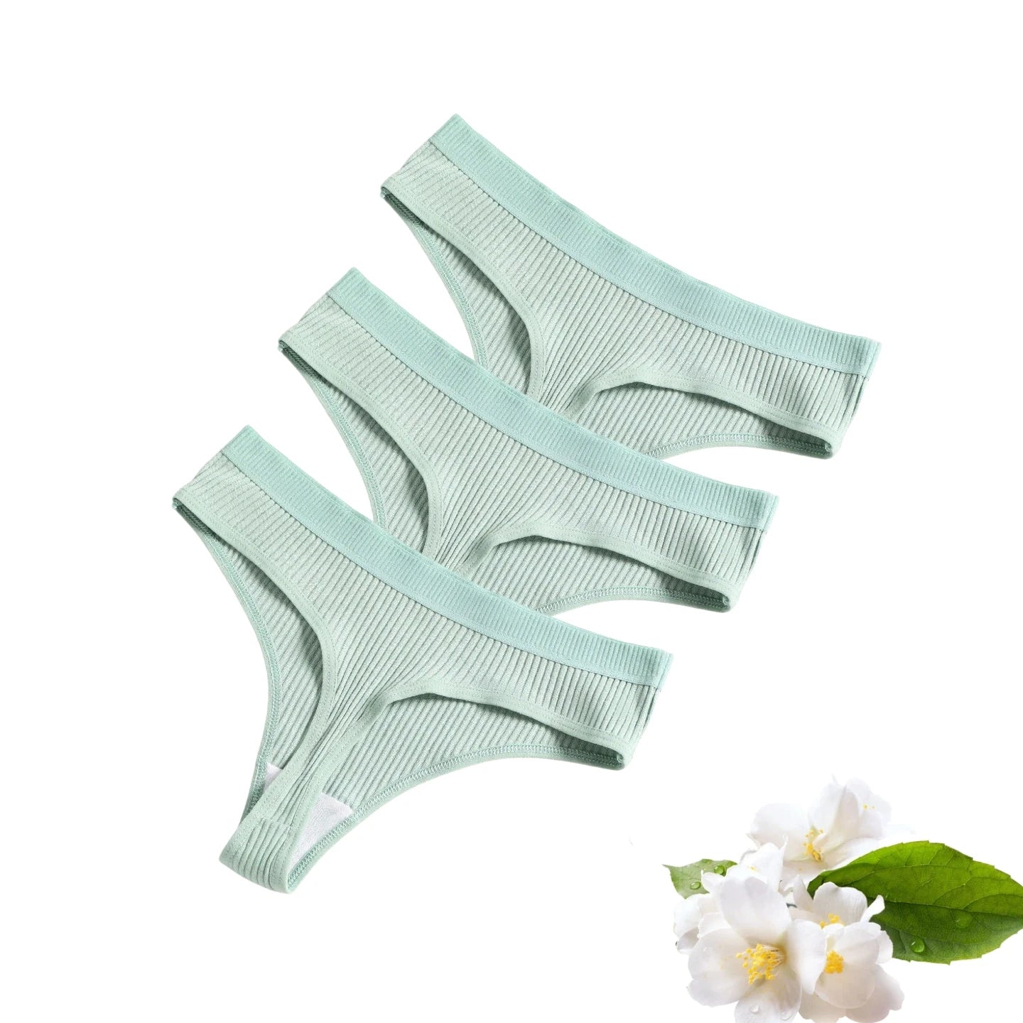 3Pcs/Lot Women's Panties Cotton Underwear Low Waist Briefs Girls Seamless Solid Color Underpant Female Sexy Tanga Thong T Back