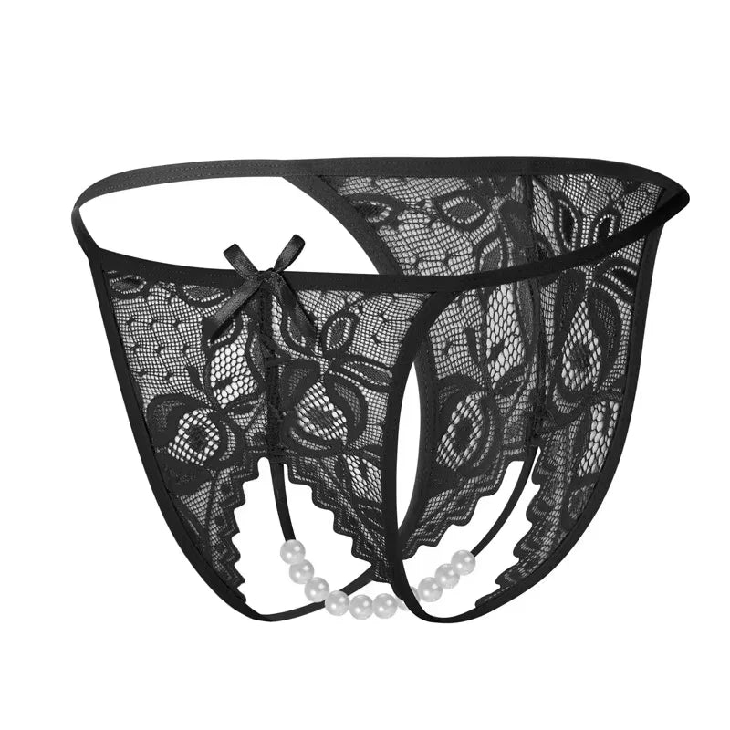 Intimates Sexy Panties For Women Low Rise Erotic Thong Open Hips Underwear Lace Can Be Inserted Into Briefs Crotchless Lingerie