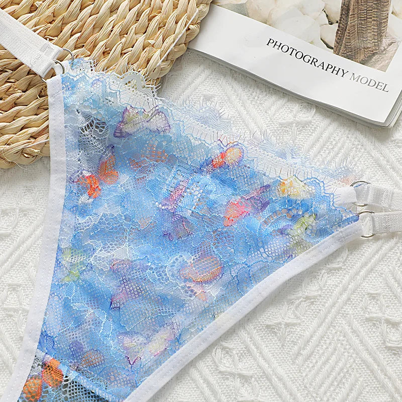 Lace Women Panties Sexy Lingerie Seamless Low Rise Thong Ladies T-Back Thin Summer T-Pants Briefs Femme Comfortable Underwears