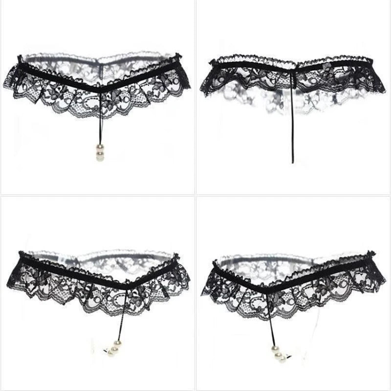 Intimates Sexy Panties For Women Low Rise Erotic Thong Open Hips Underwear Lace Can Be Inserted Into Briefs Crotchless Lingerie