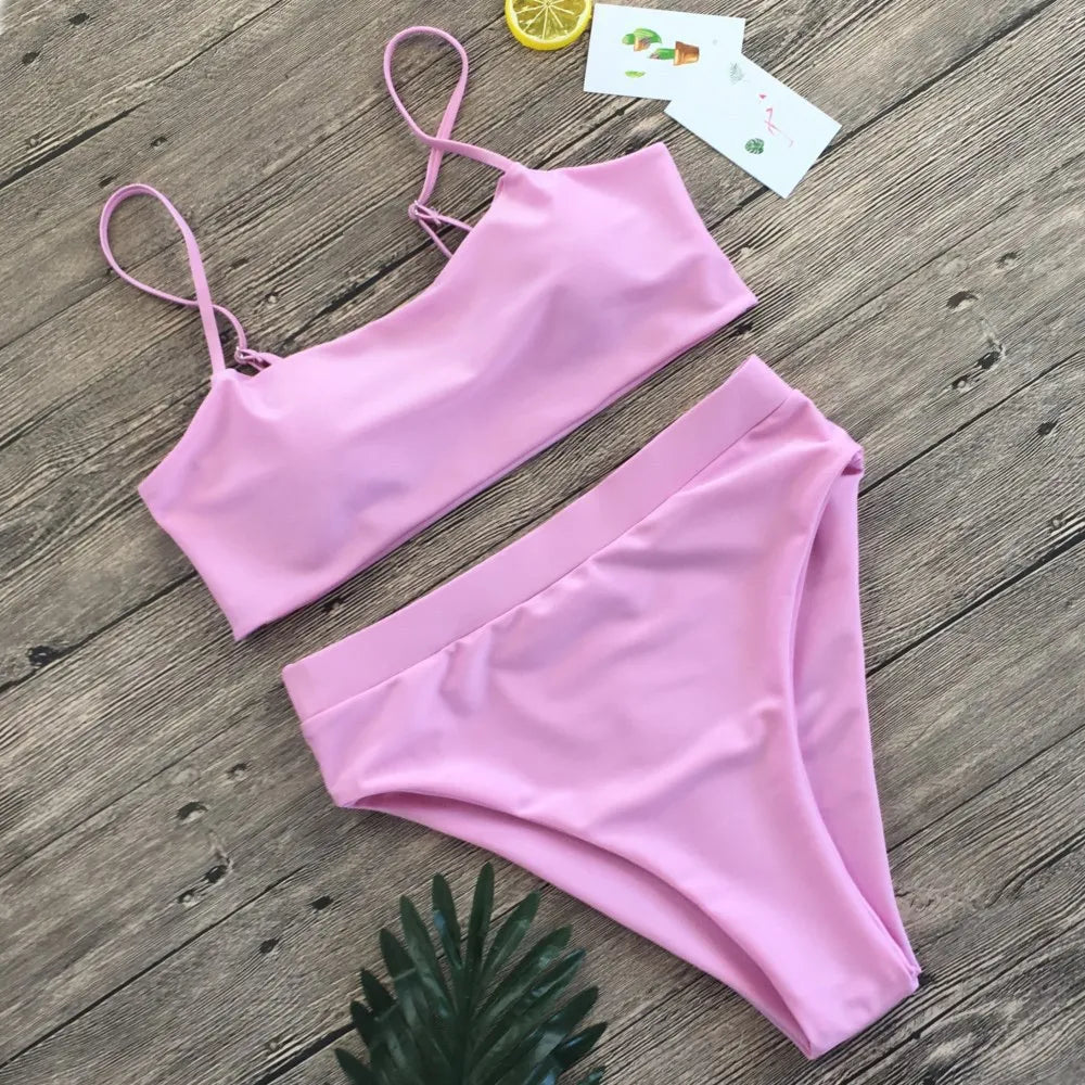 Womens Sexy Bikini Set High Waist Bikinis Bathing Suits Beach Bikini for Women Swimwear Female Push Swimsuit Bikinis